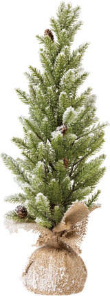 FLOCKED MINI CHRISTMAS TREE