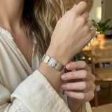 BOHEMIAN MIXED METAL STRETCH BRACELET