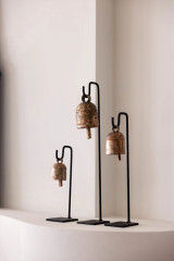 VINTAGE INSPIRED IRON BELL STANDS SHELF STYLING