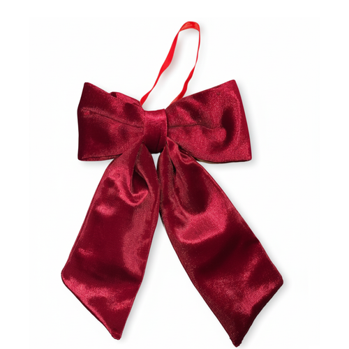 VELVET FABRIC BOW