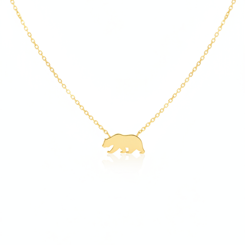CALIFORNIA BEAR PENDANT NECKLACE
