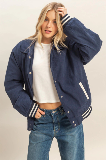 CORDUROY VARSITY JACKET