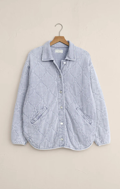 BOULDER KNIT DENIM JACKET