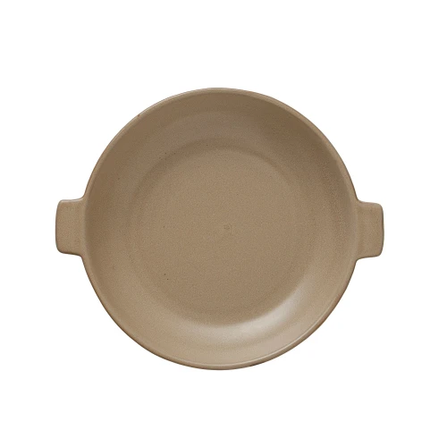 STONEWARE PLATE HANDLES REACTIVE GLAZE