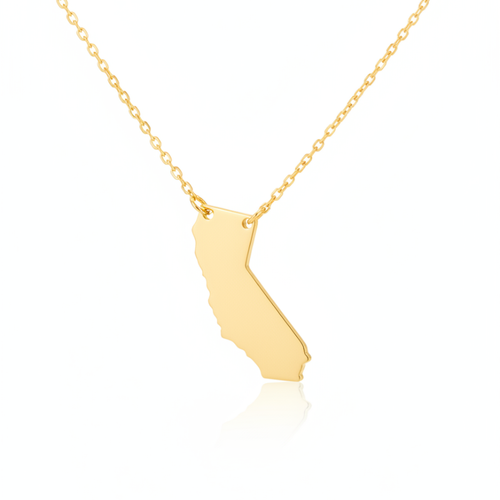 CALIFORNIA STATE PENDANT DAINTY NECKLACE
