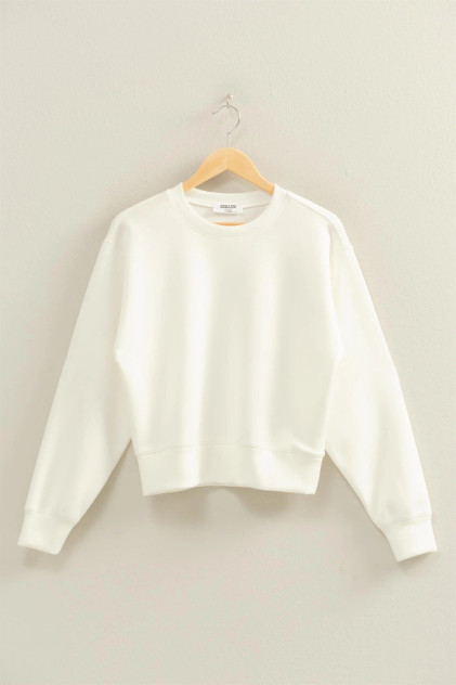 CREW NECK SOFT SWEATSHIRT