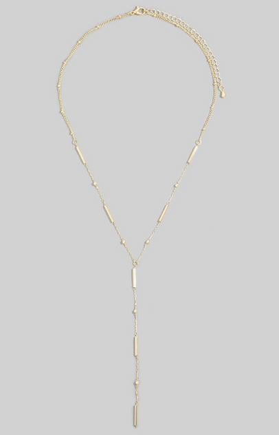 STATION BAR CHARMS Y CHAIN NECKLACE