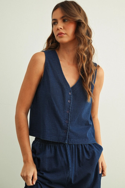 DYE AND WASH KNITTED TOP