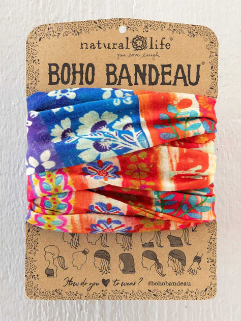 FULL BOHO BANDEAU HEADBAND - AMERICAN FLAG
