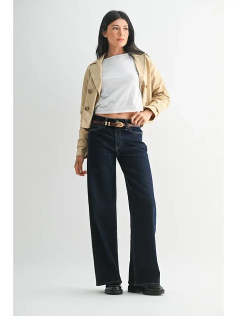 HIGH RISE FULL LENGTH STRAIGHT DENIM