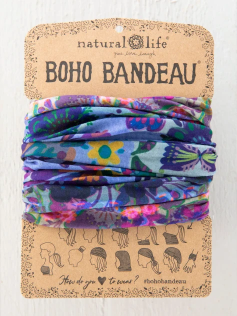 FULL BOHO BANDEAU HEADBAND- BORDER FOLK GARDEN