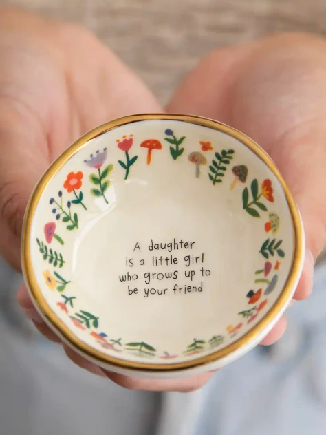 CERAMIC GIVING TRINKET BOWL - DAUGHTER FRIEND