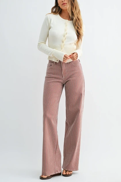 HIGH RISE RELAXED WIDE LEG DENIM JEANS