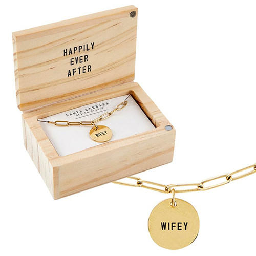 GOLD CHAIN WIFEY NECKLACE
