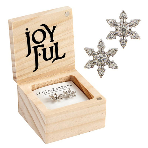 SNOWFLAKE SHAPED EARRINGS JOYFUL