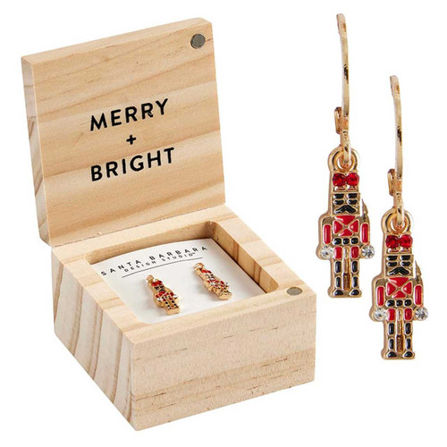 TREASURE BOX EARRINGS - MERRY AND BRIGHT