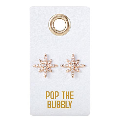 LOVE WEDDING EARRING - POP THE BUBBLY