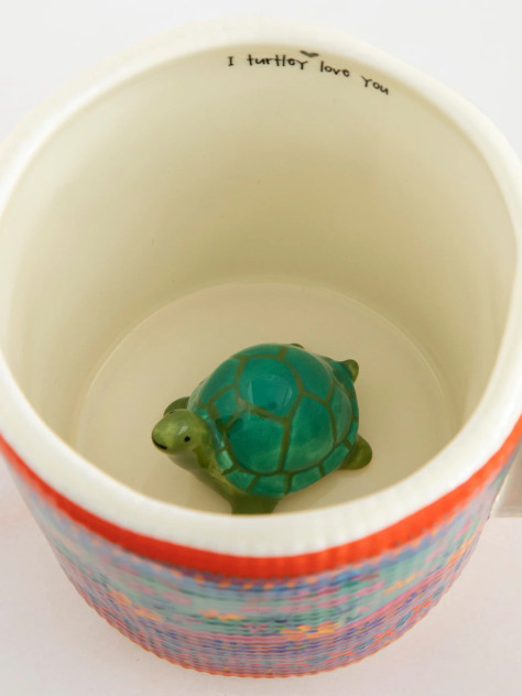 PEEK-A-BOO COFFEE MUG-TURTLE
