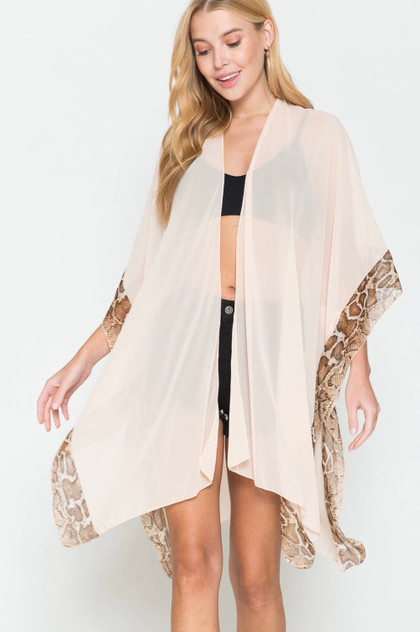 SHEER PYTHON KIMONO