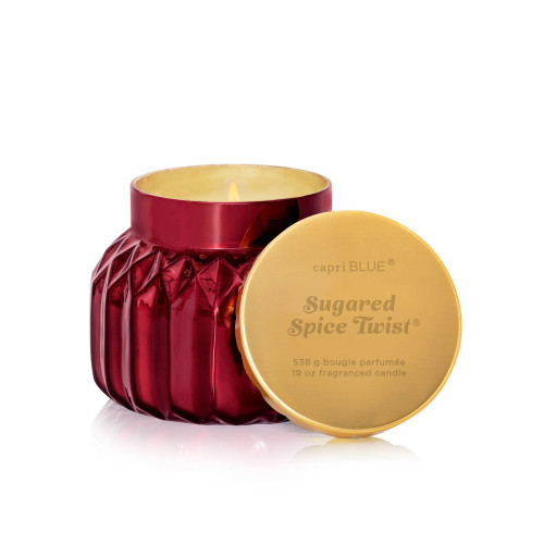 CAPRI BLUE - SIGNATURE ROYAL GEM SUGARED SPICE TWIST CANDLE
