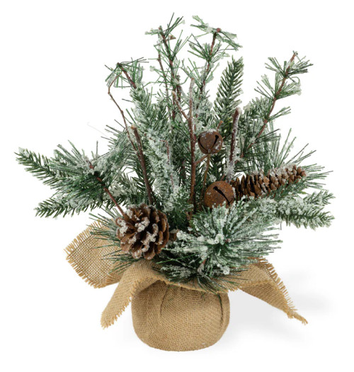 FROSTED JINGLE TREE SMALL CHRISTMAS ACCENT