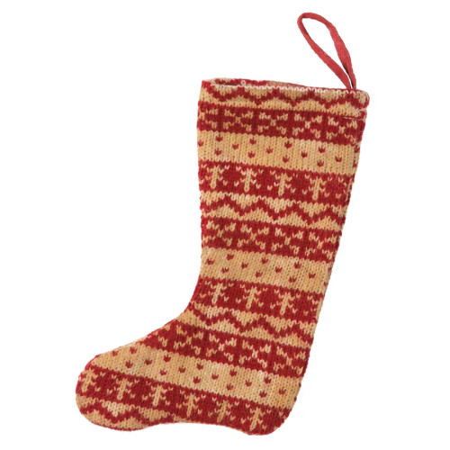 RED MINI CHRISTMAS STOCKINGS HOLDER