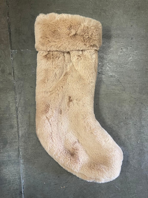 FUR CHRISTMAS STOCKINGS HOLDER