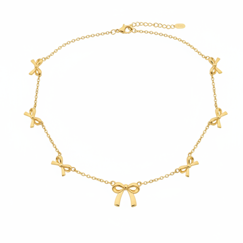 GOLD BOW FREE SPIRIT NECKLACE