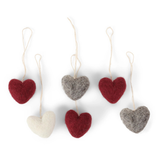 HANDMADE MINI HEARTS ORNAMENT
