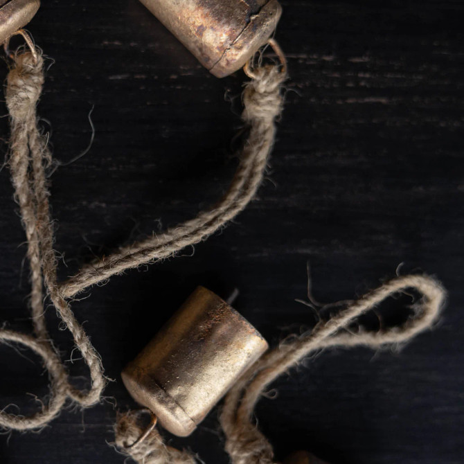 BARREL BRASS BELL ORNAMENT