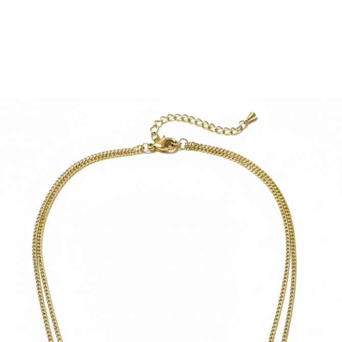 DAINTY LAYERED HEART NECKLACE