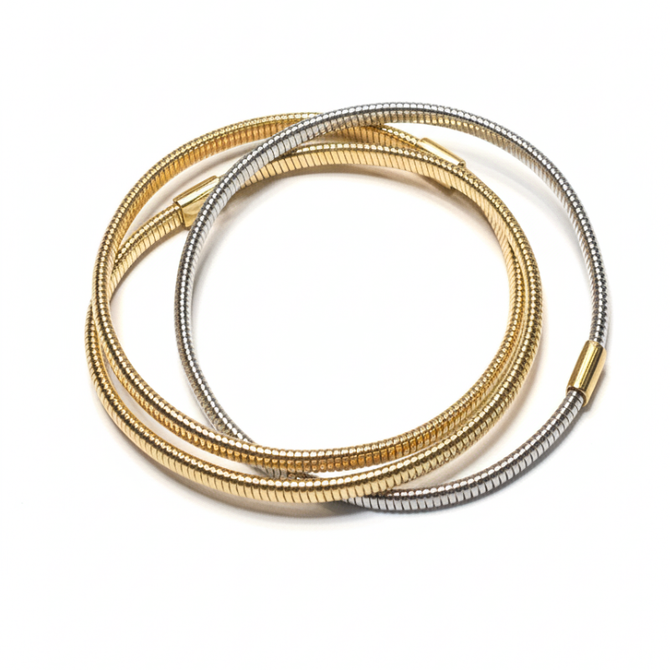 GOLDEN COILED BOHO BRACELETS