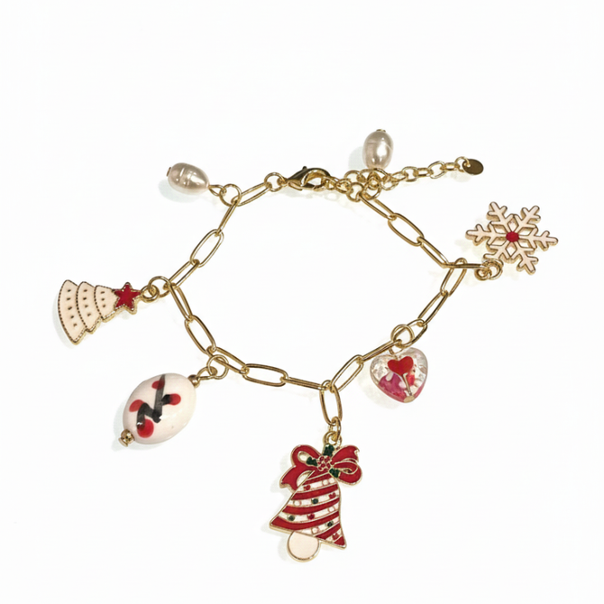 FESTIVE CHARM CHRISTMAS  BRACELET