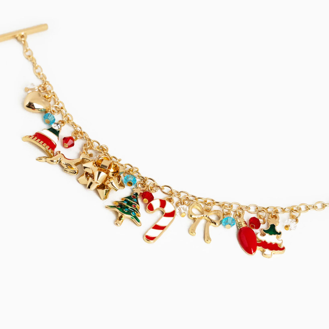 CHRISTMAS ORNAMENT CHARM BRACELET