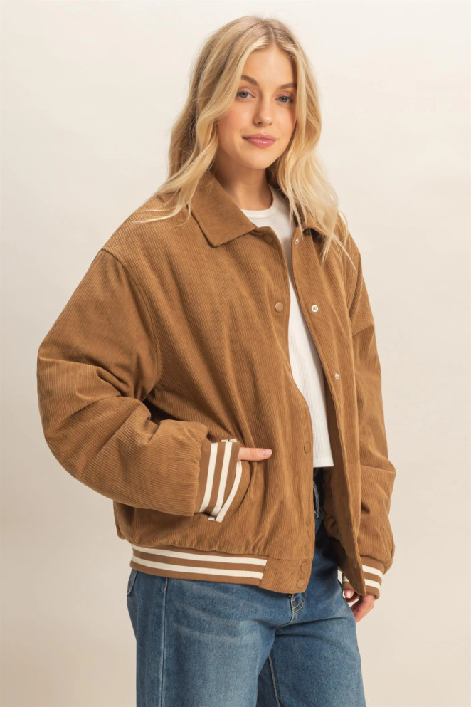 CORDUROY VARSITY JACKET