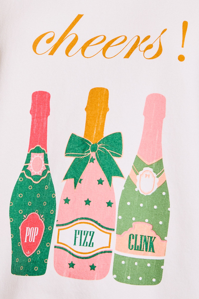 "CHEERS" GRAPHIC SWEATSHIRT