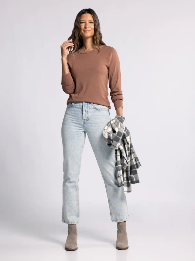 LONG SLEEVE BASIC STACY TOP