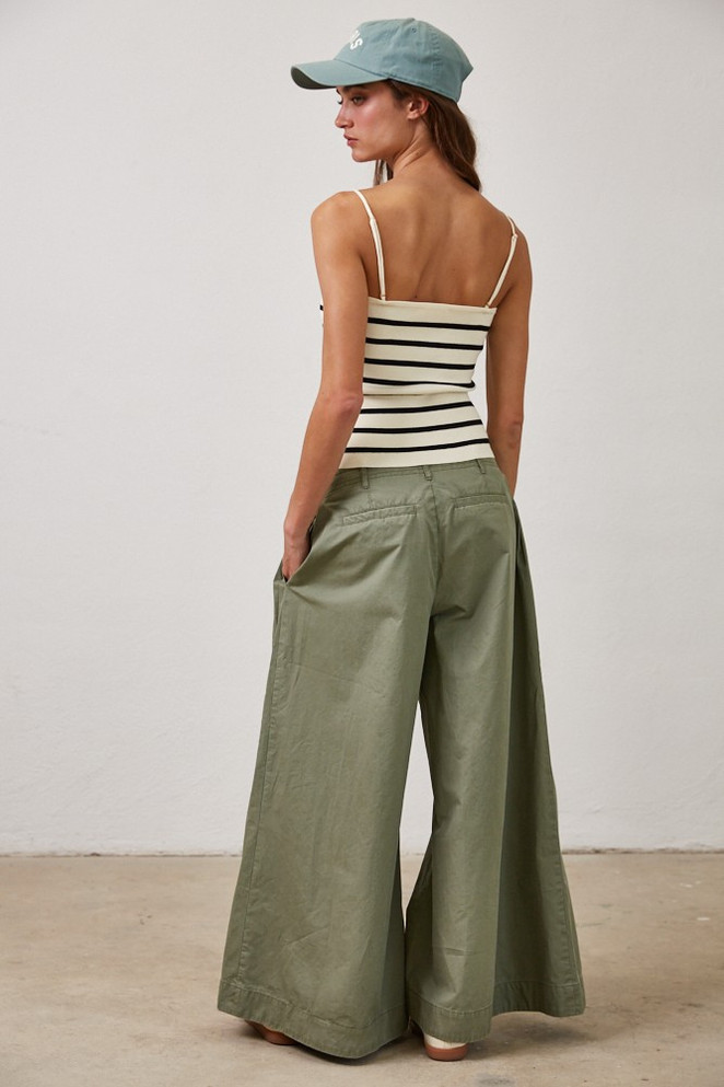 STRIPED REMOVABLE STRAP TUBE TANK TOP