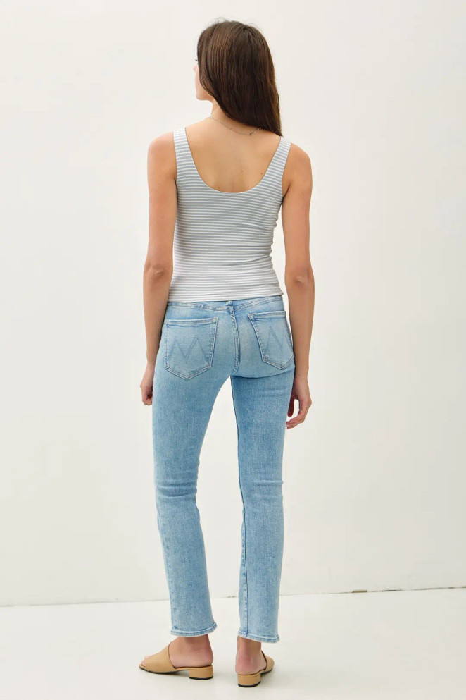 ULTRA SOFT DOUBLE LINED STRIPED TANK