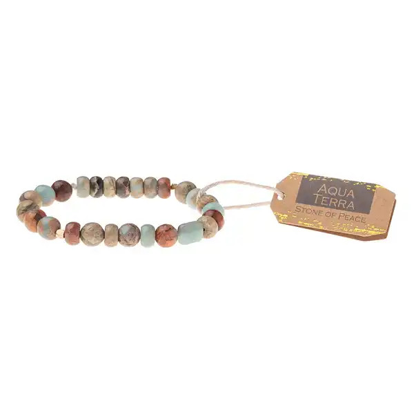 STONE GEMSTONE BEADS BRACELET