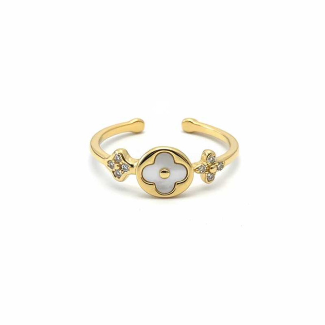 CLOVER ADJUSTABLE RING