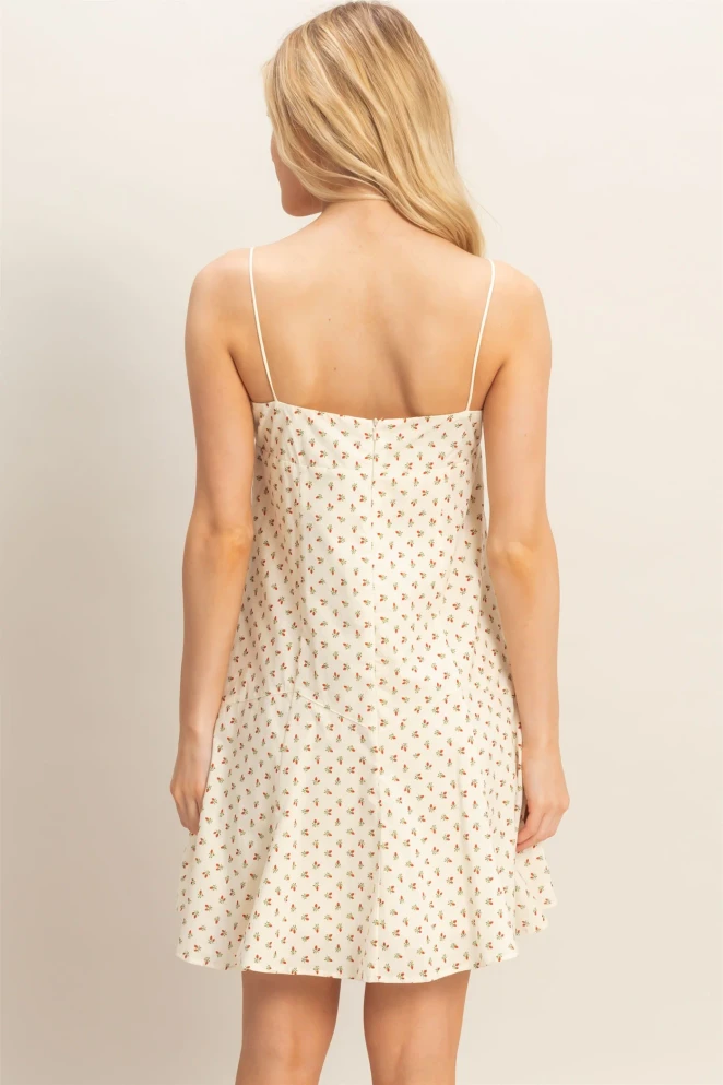 FLORAL PRINT MINI DRESS