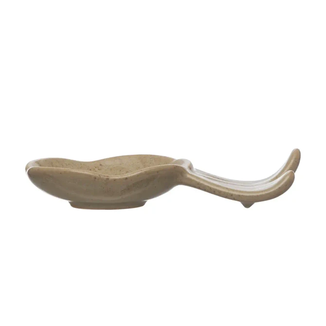 DEBOSSED STONEWARE FLOWER SHAPED DISH