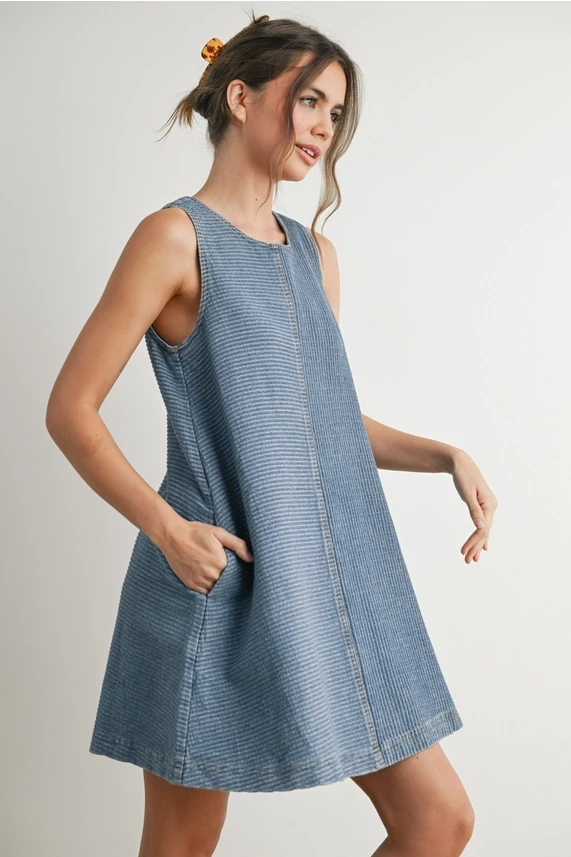 DENIM MINI DRESS
