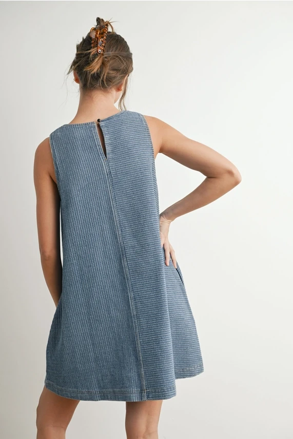 DENIM MINI DRESS