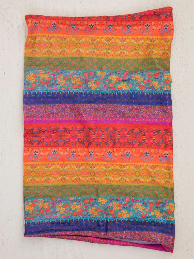 FULL BOHO BANDEAU HEADBAND - RAINBOW BORDERS