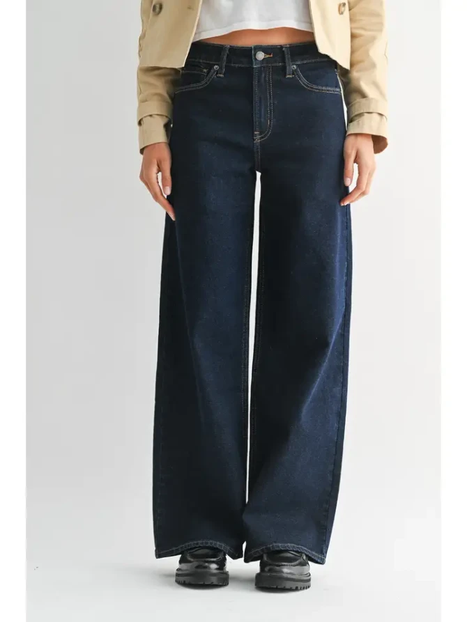 HIGH RISE FULL LENGTH STRAIGHT DENIM