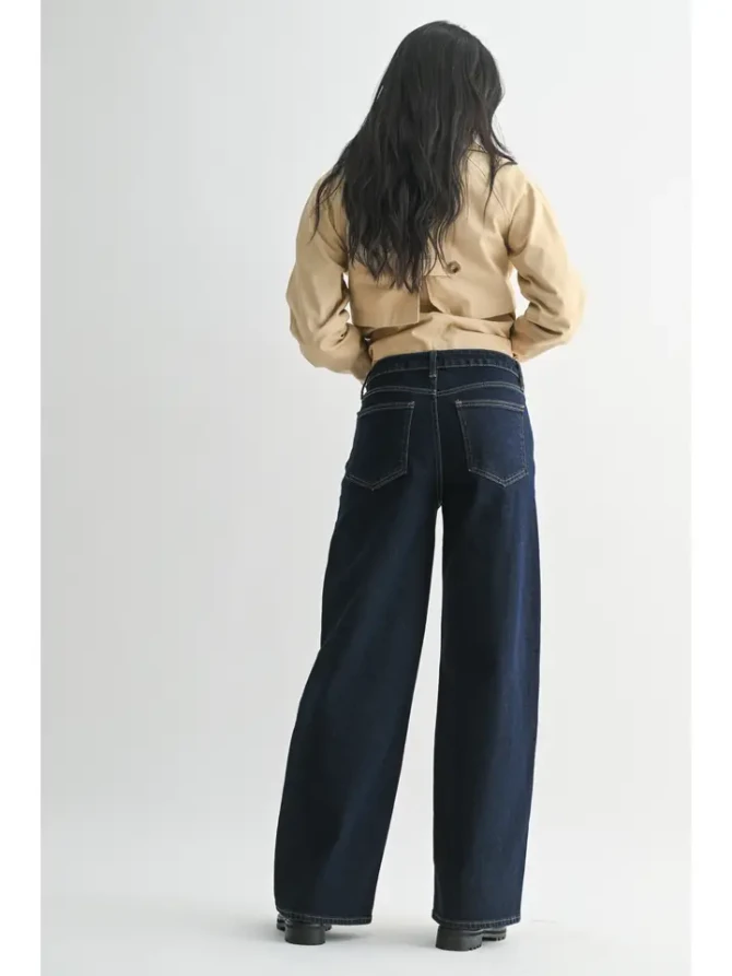 HIGH RISE FULL LENGTH STRAIGHT DENIM