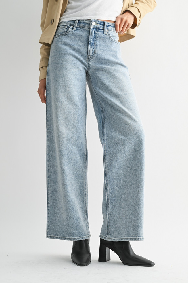 HIGH RISE FULL LENGTH STRAIGHT DENIM