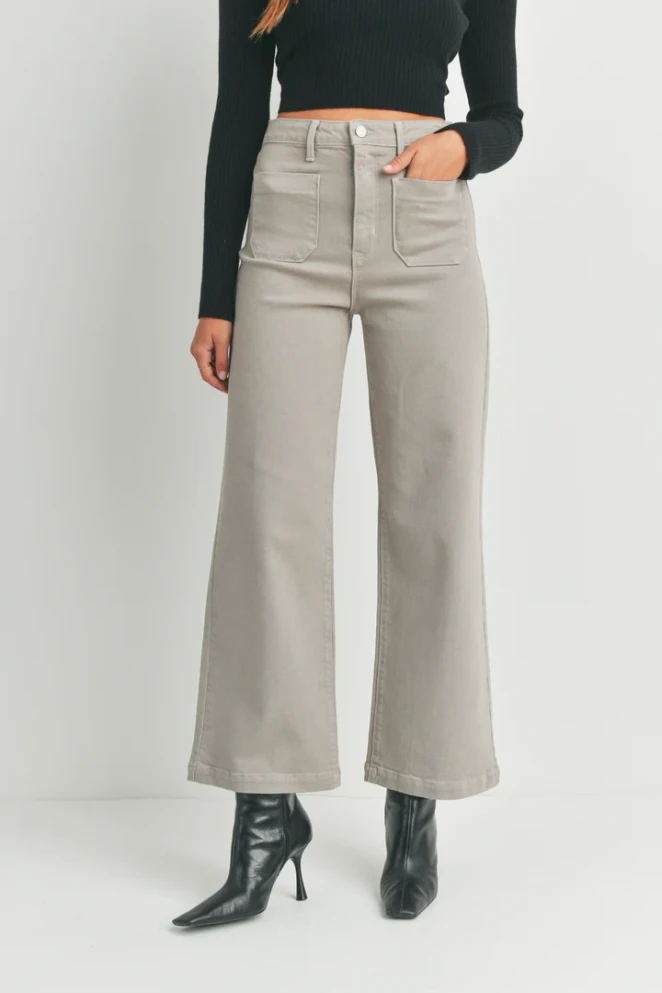 THE SAILOR POCKET WIDE LEG DENIM JEANS